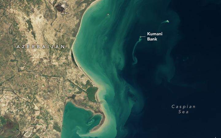 Спутники-nasa-обнаружили-остров-фантом-на-Каспии