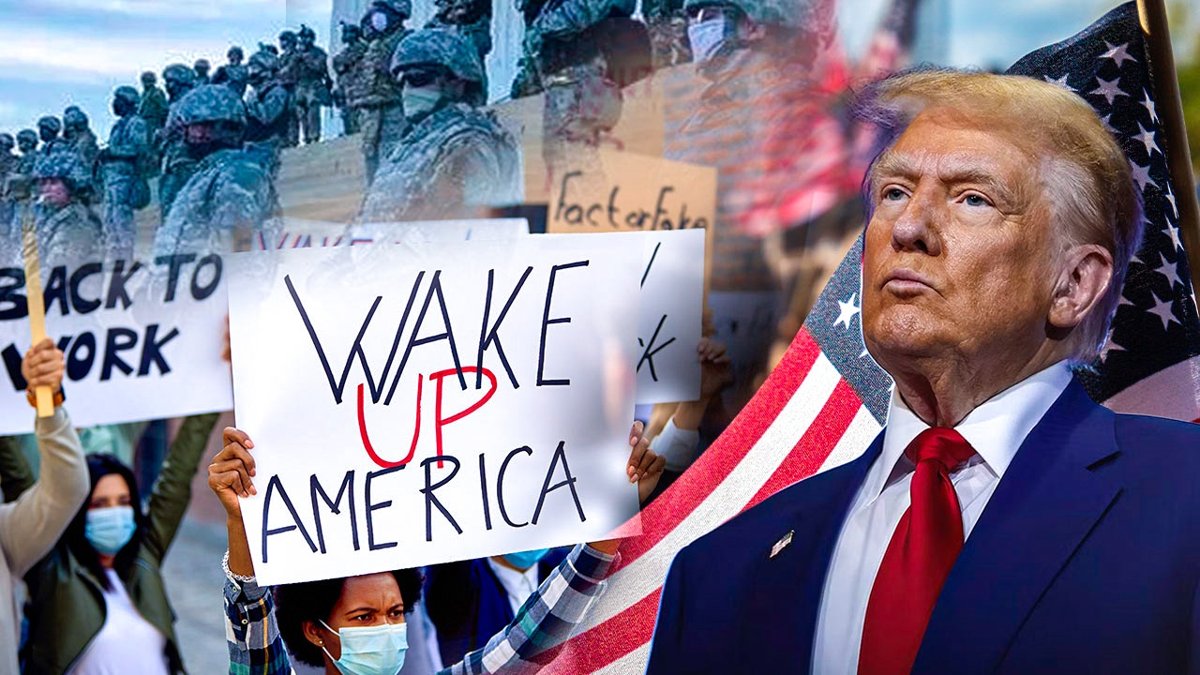 Митинги-в-США:-Вашингтон-демонстрирует-силу,-Калифорния-—-стойкость