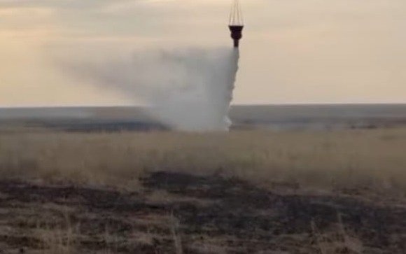 Пожар-в-природном-резервате-«Акжайык»-потушен