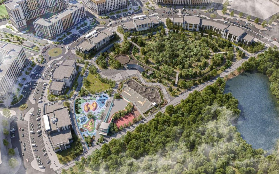 Новый-парк-с-искусственным-прудом-и-зонами-отдыха-строят-в-Астане
