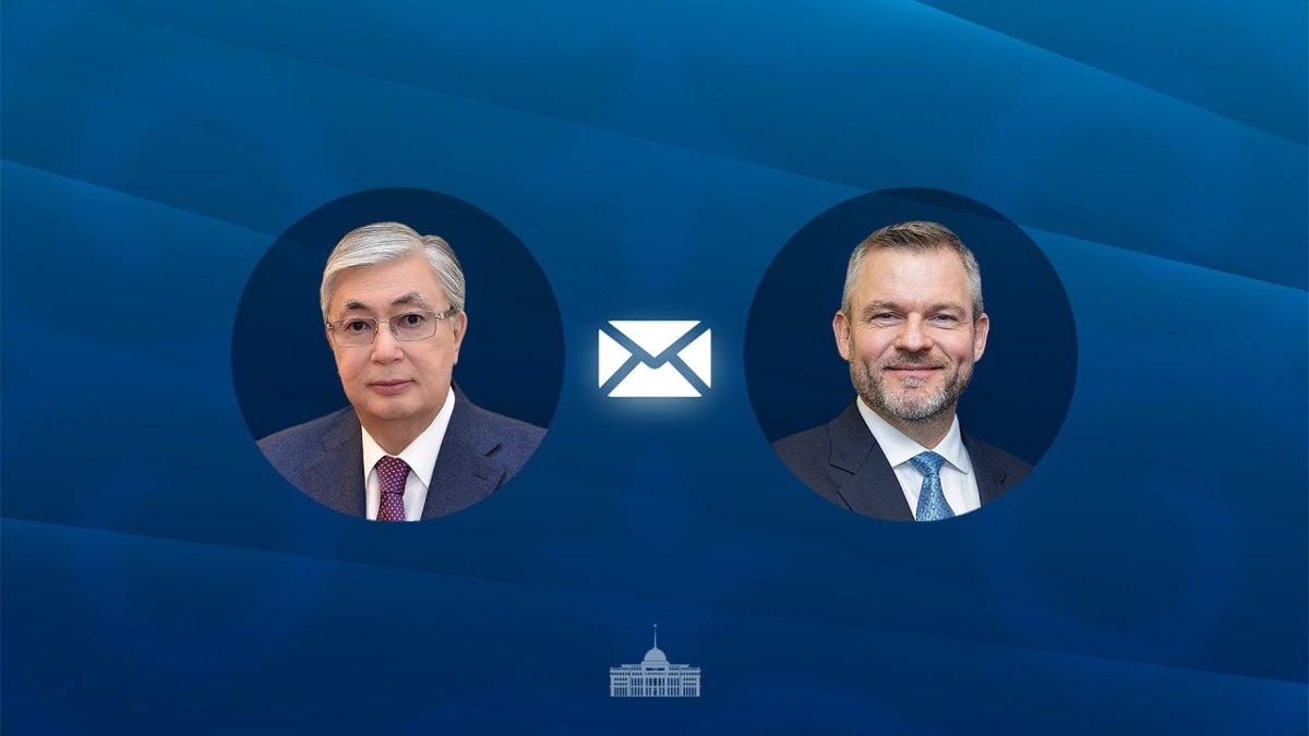 Касым-Жомарт-Токаев-поздравил-Президента-Словакии-с-Днем-Конституции