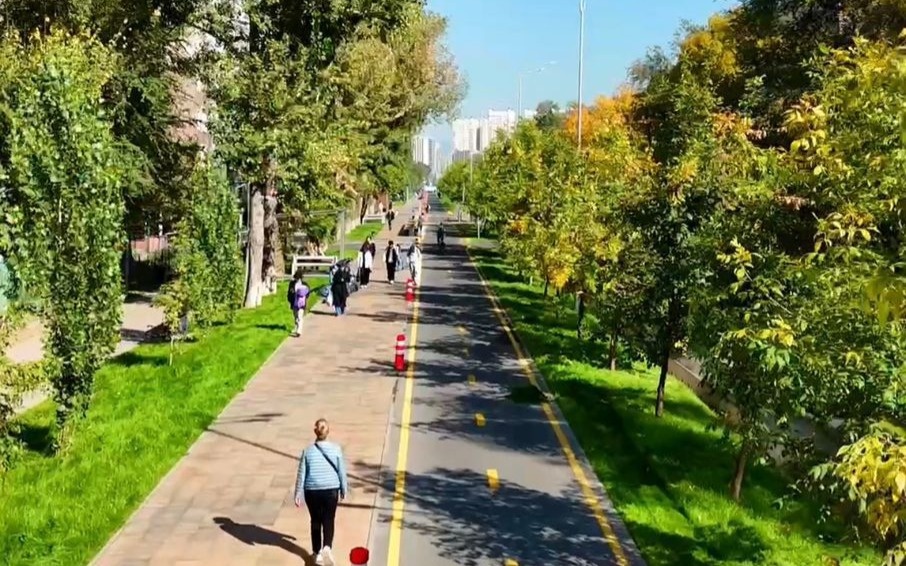 Больше-зелени-и-света-—-в-Алматы-на-улице-Торайгырова-завершили-масштабное-обновление