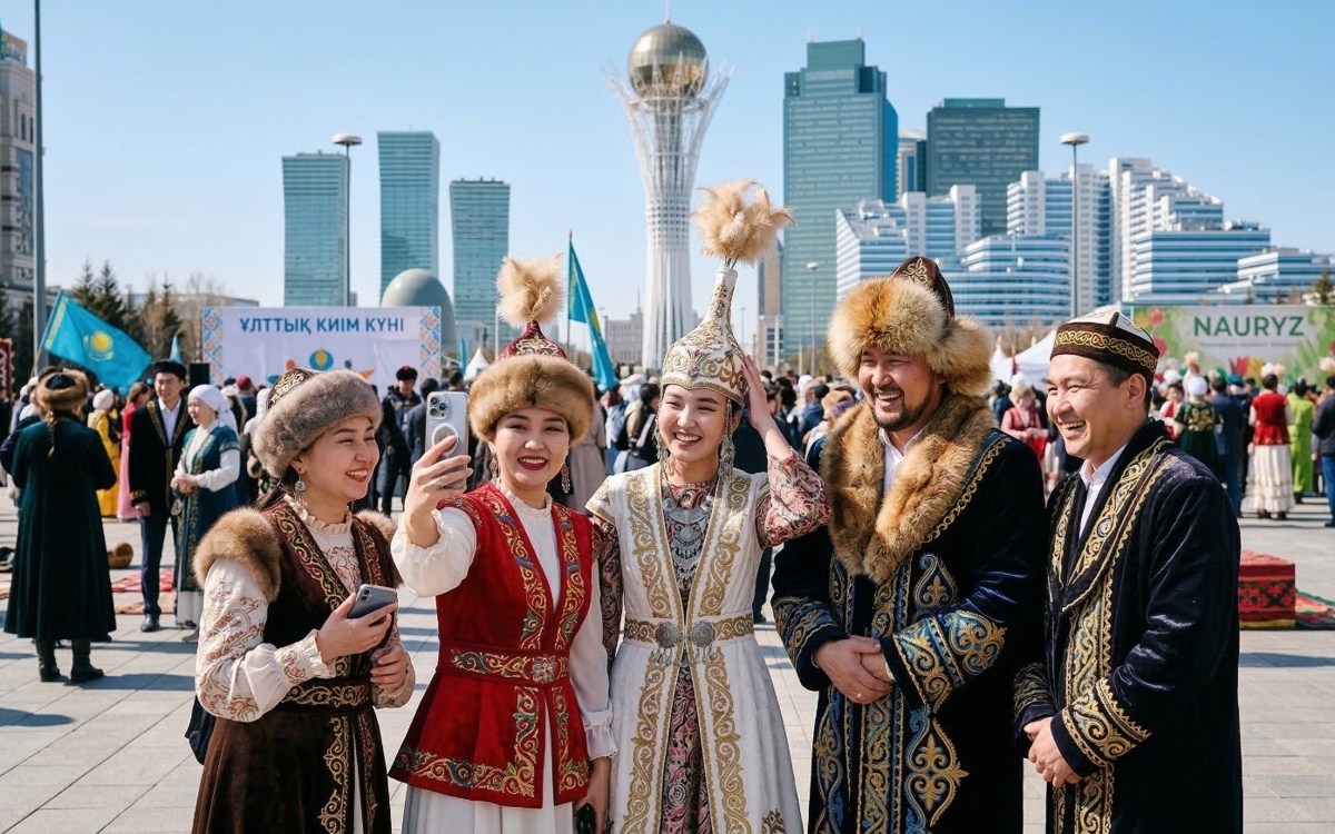 Казахстан-отмечает-День-национальной-одежды:-сочетание-традиций-и-современного-стиля