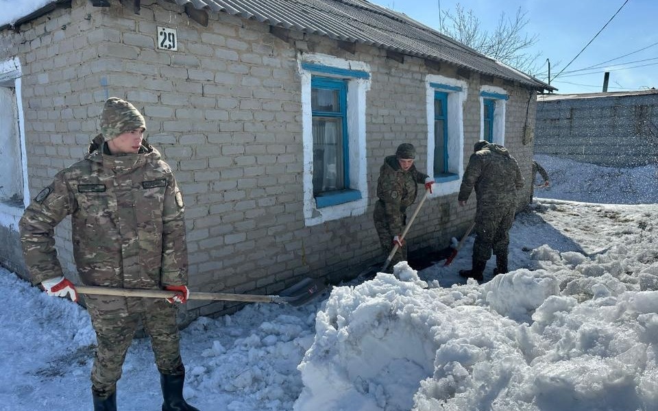 Военнослужащих-Нацгвардии-направили-в-Аркалык-для-предотвращения-подтоплений