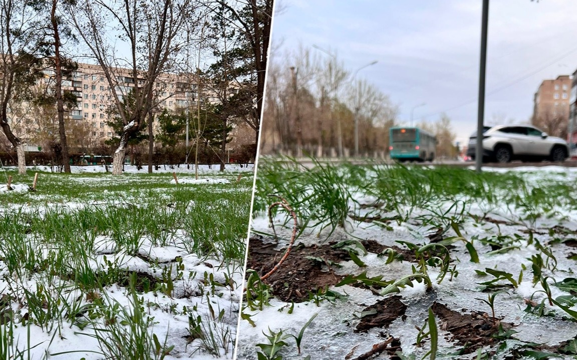 Караганду-накрыл-апрельский-снег