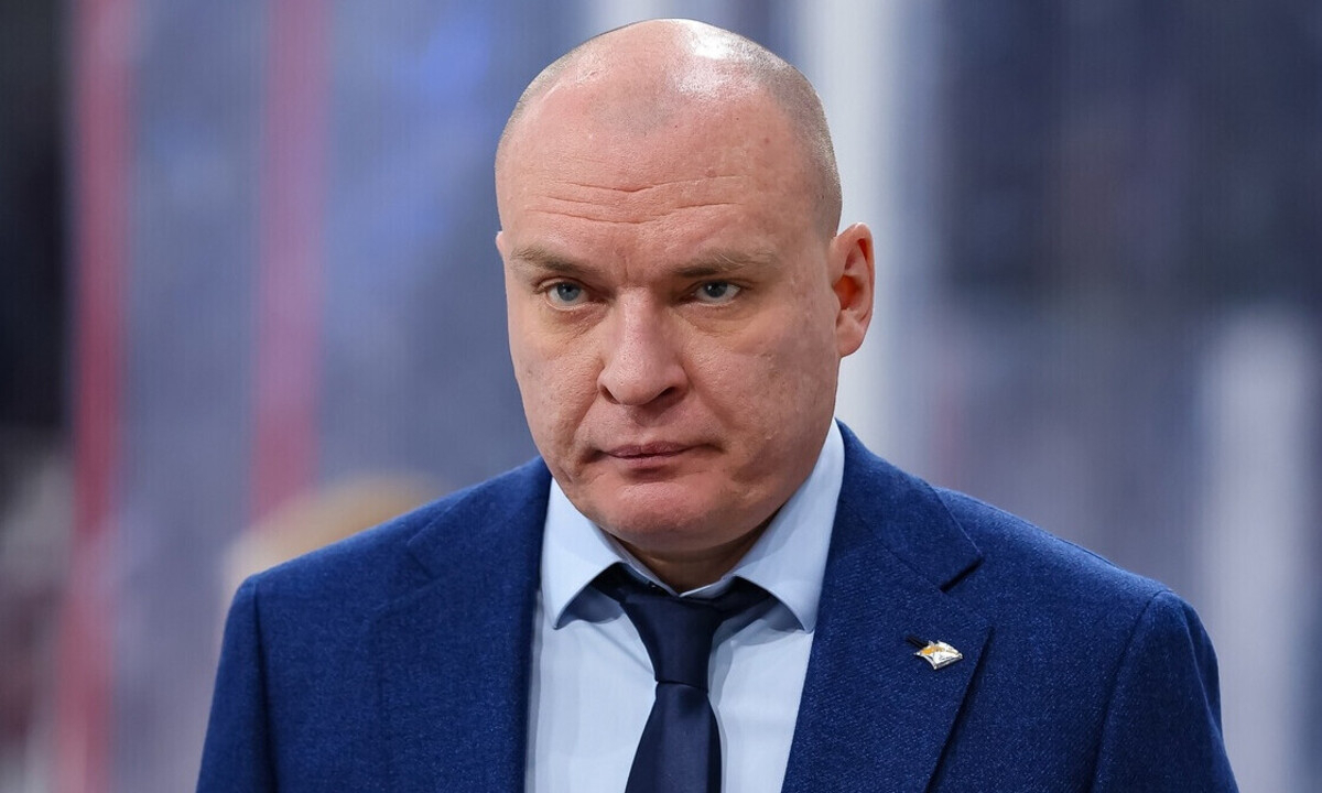 Главный тренер магнитогорского «Металлурга» Андрей Разин на пресс-конференции
