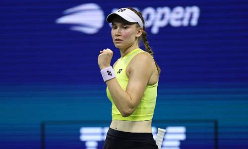 Елена Рыбакина на US Open-2026 после победы над Коко Гауфф в полуфинале