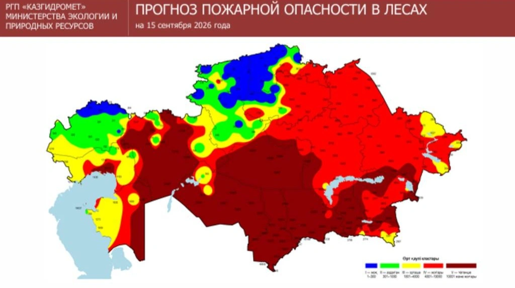 Три лесных пожара тушат в ВКО и Карагандинской области