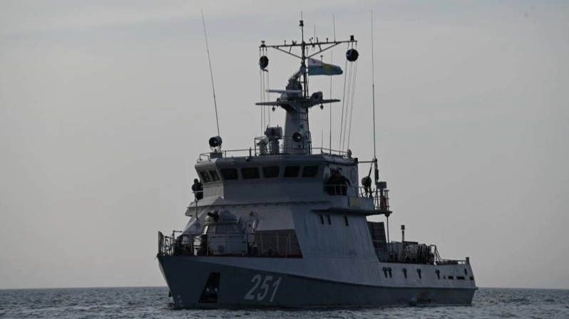 Военнослужащие Военно-морских сил Казахстана на учениях в Каспийском море