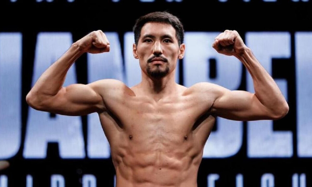 Боксёр Жанибек Алимханулы, которому назначен бой за вакантный титул WBO во втором среднем весе