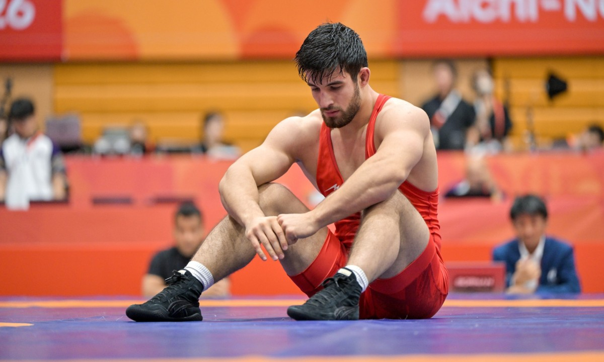 Казахстанские борцы греко-римского стиля на чемпионате мира 2026 года в Астане