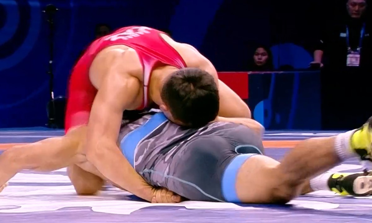Багдат Сабаз на чемпионате мира по греко-римской борьбе в Астане