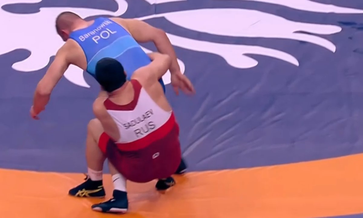 Абдулрашид Садулаев в схватке за бронзу чемпионата мира по вольной борьбе в Астане