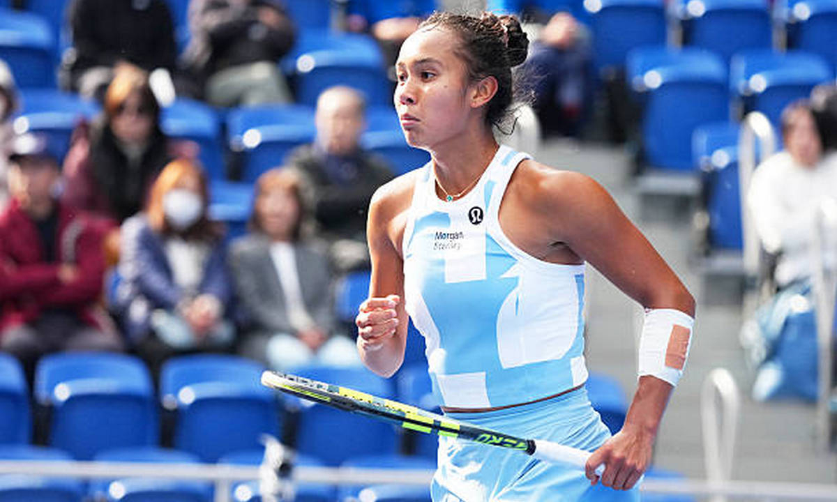 Лейла Фернандес на турнире WTA в Токио