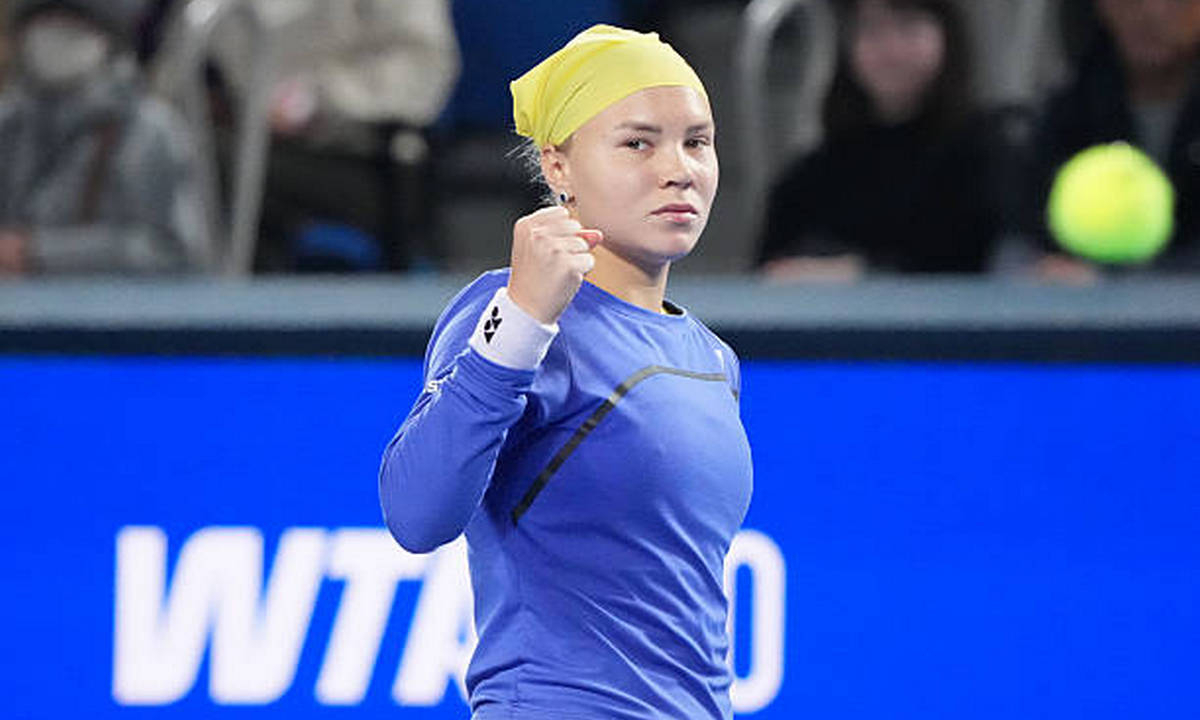 Диана Шнайдер на турнире WTA 500 в Токио