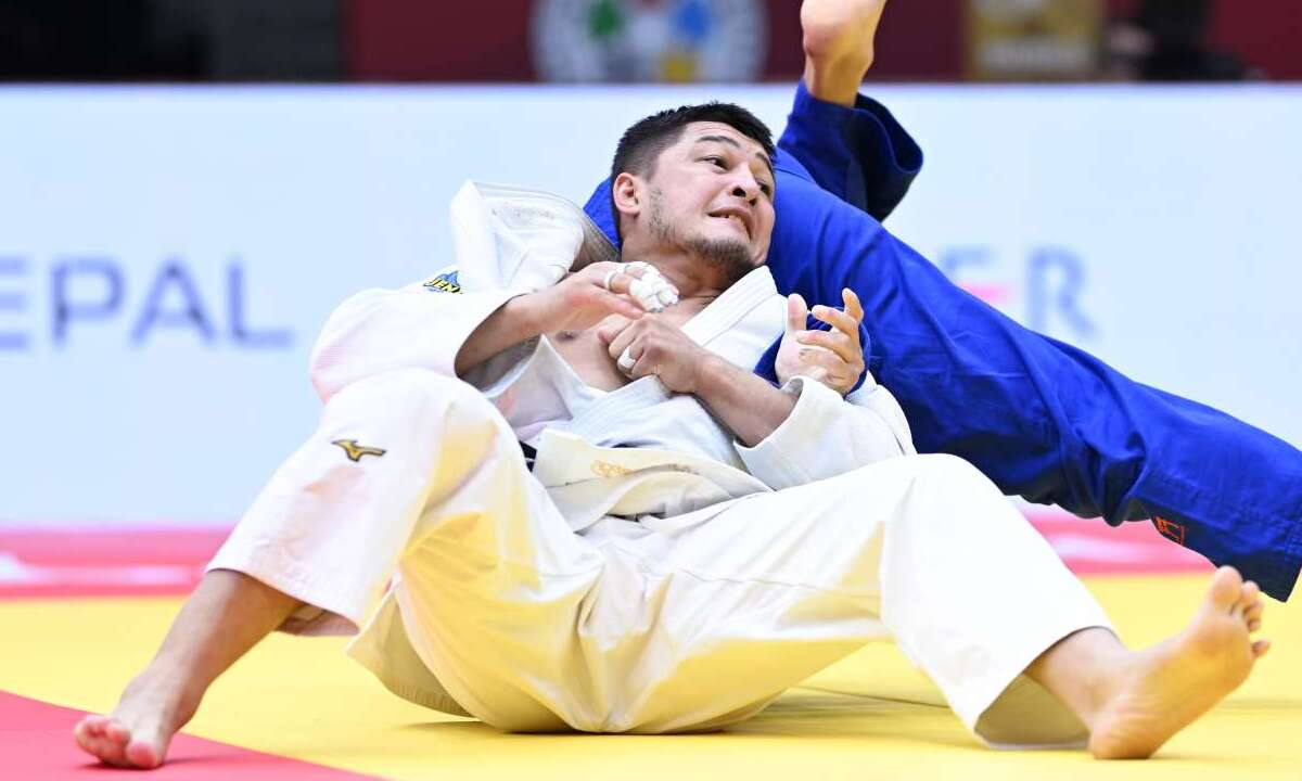 Казахстанский дзюдоист Марат Байкамуров на турнире Grand Slam в Абу-Даби