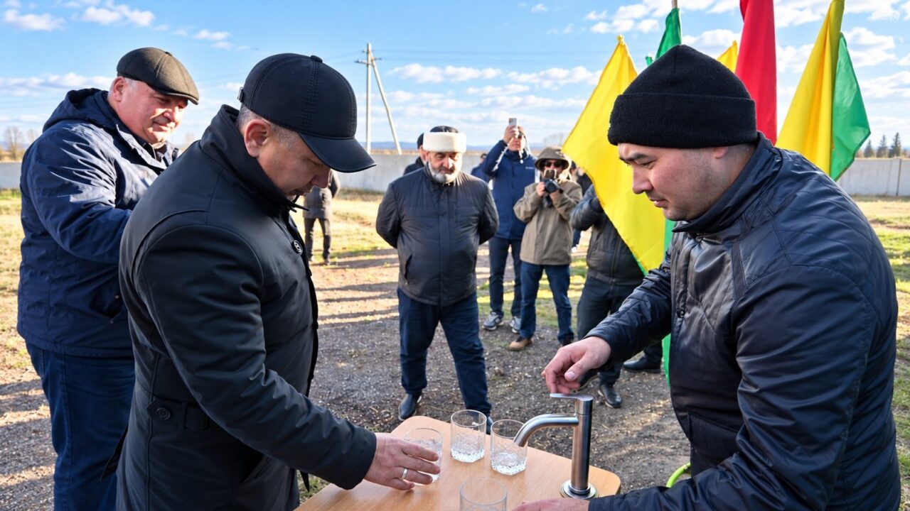 Запуск нового группового водопровода для сёл Сандыктауского района Акмолинской области