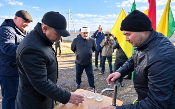В Сандыктауском районе запустили водопровод для трёх сёл