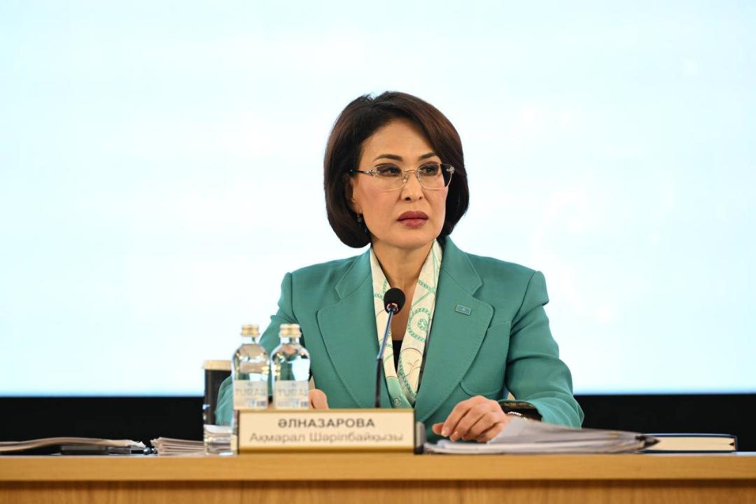 Министр здравоохранения Акмарал Альназарова на коллегии в Алматы