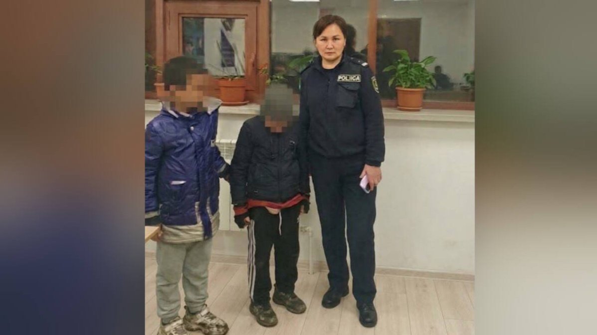 Поиски заблудившихся детей на окраине Астаны