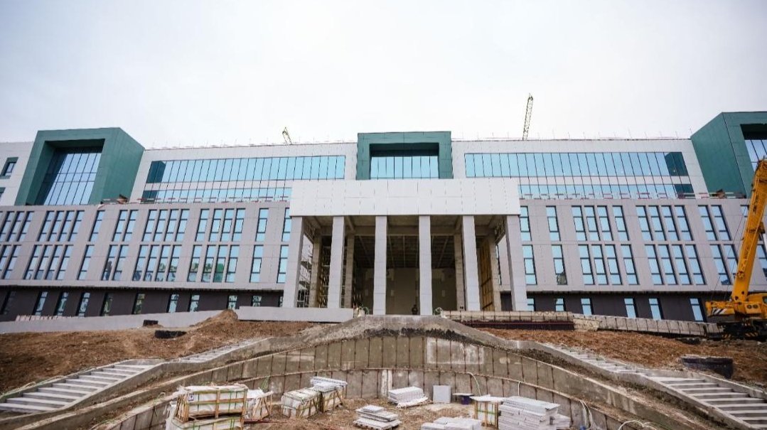 Строительство приёмно-диагностического комплекса городской больницы в Астане