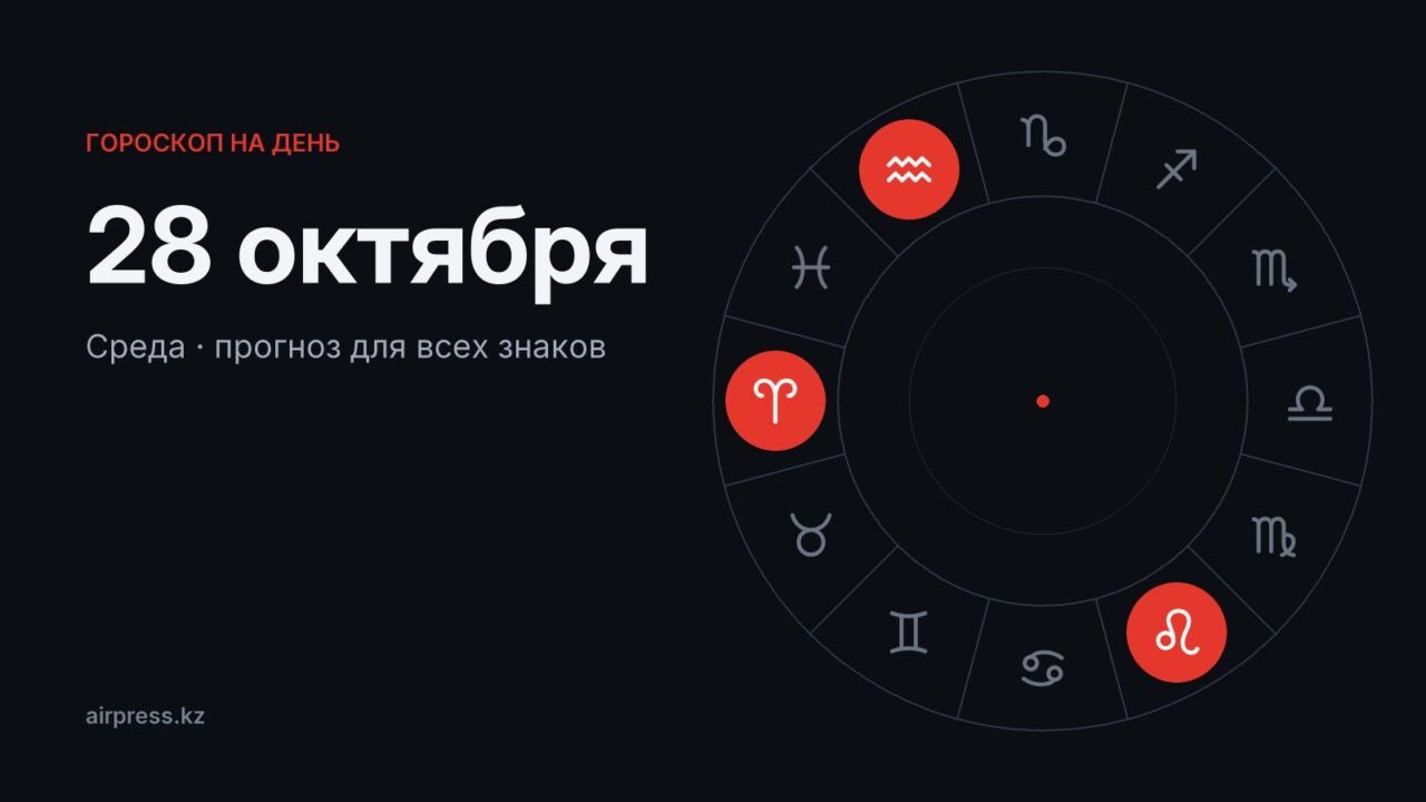 Гороскоп на 28 октября 2026: Водолеям — смелый флирт, Тельцам — непредсказуемые деньги