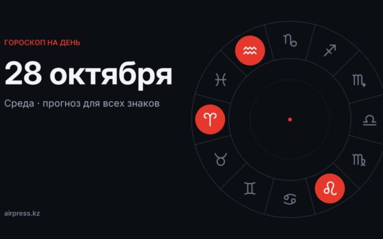 Гороскоп на 28 октября 2026: Водолеям — смелый флирт, Тельцам — непредсказуемые деньги